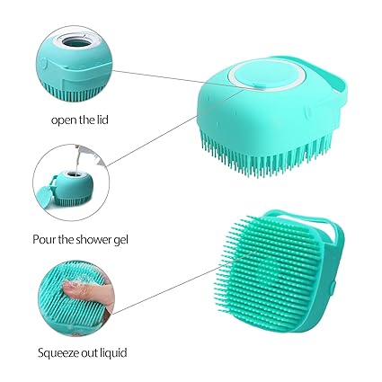 Bath Brush for Pet Grooming & Massage
