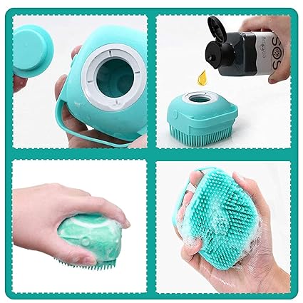 Bath Brush for Pet Grooming & Massage