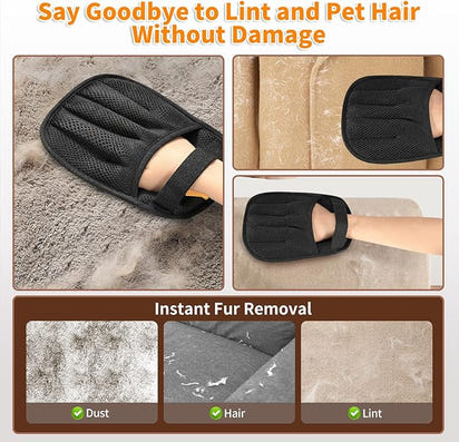 Pet Hair Removal Glove for Cats and Dogs - Electrostatic Pet Hair Remover Glove | The Magic Brush