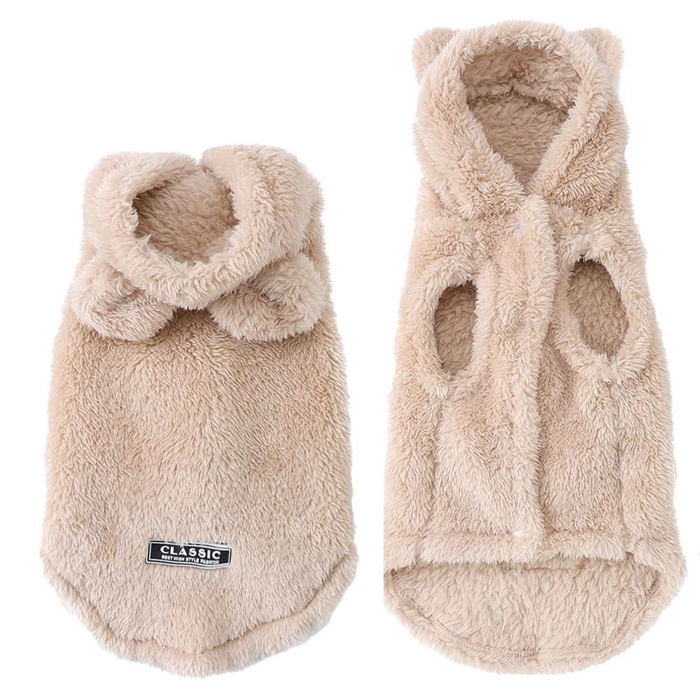 Warm Fleece Cat Sweater for Winter