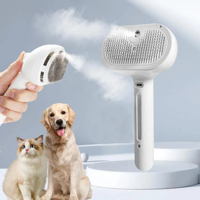 Self-Cleaning Steam Brush for Dogs & Cats