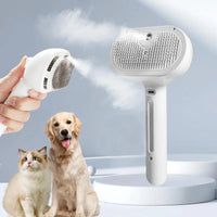 Self-Cleaning Steam Brush for Dogs & Cats