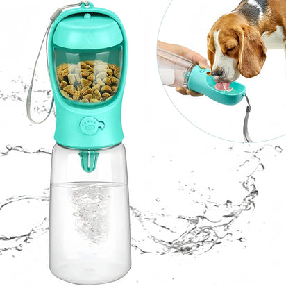 Dog Water Bottle with Food