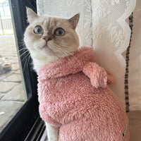 Warm Fleece Cat Sweater for Winter