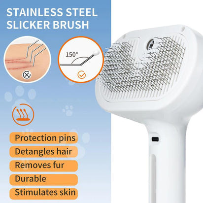 Self-Cleaning Steam Brush for Dogs & Cats